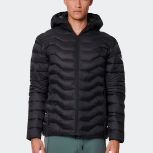 Body Action Men’s Lightweight Quilted Jacket with Hood