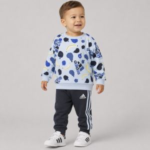 adidas Essentials Allover Print Kids Jogger Set